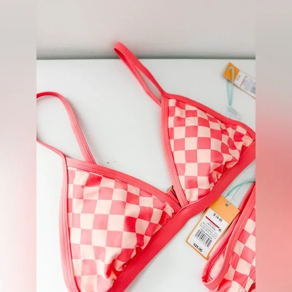 NWT Kona Sol Checkered Bikini - Picture 2 of 6